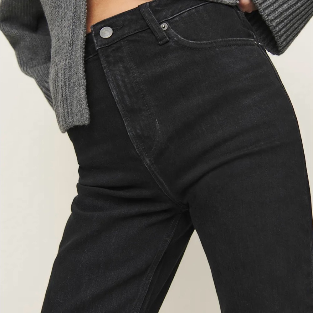 Reformation Etta Stretch High Rise Stacked Slim Jeans